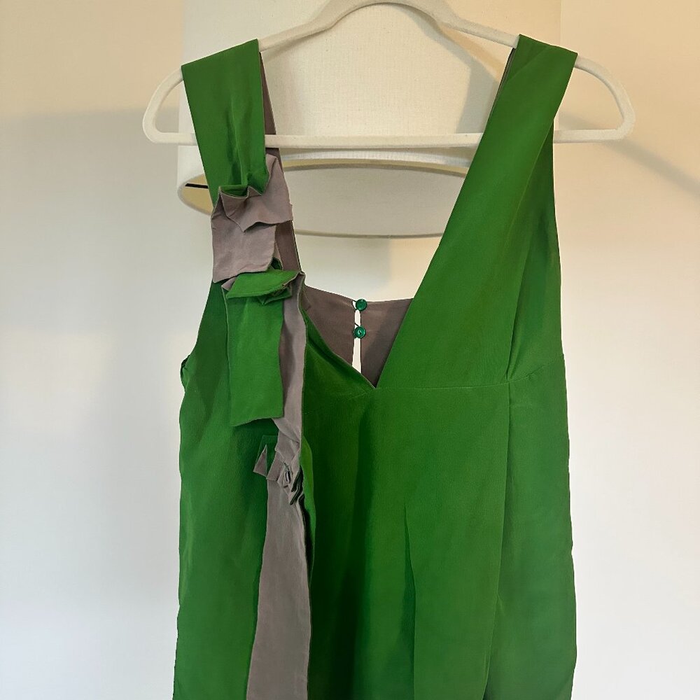 Marni green silk top